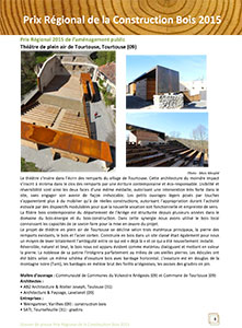 PRIX RÉGIONAL DE LA CONSTRUCTION BOIS 2015 – PRIX DE L’AMÉNAGEMENT PUBLIC